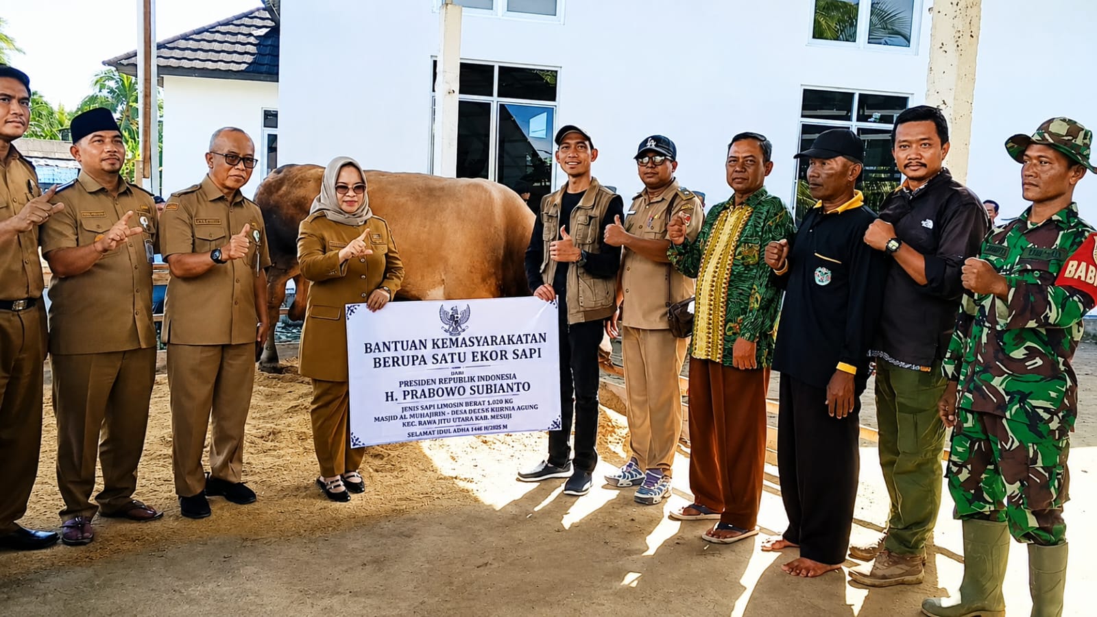 Pemkab Mesuji Terima Bantuan Sapi Kurban Dari Presiden