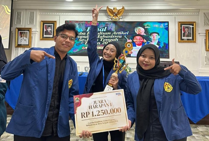 Mahasiswa USM Sabet Juara Harapan 1 Lomba Artikel Populer Humas Jateng Lewat Ide Inovasi Transportasi