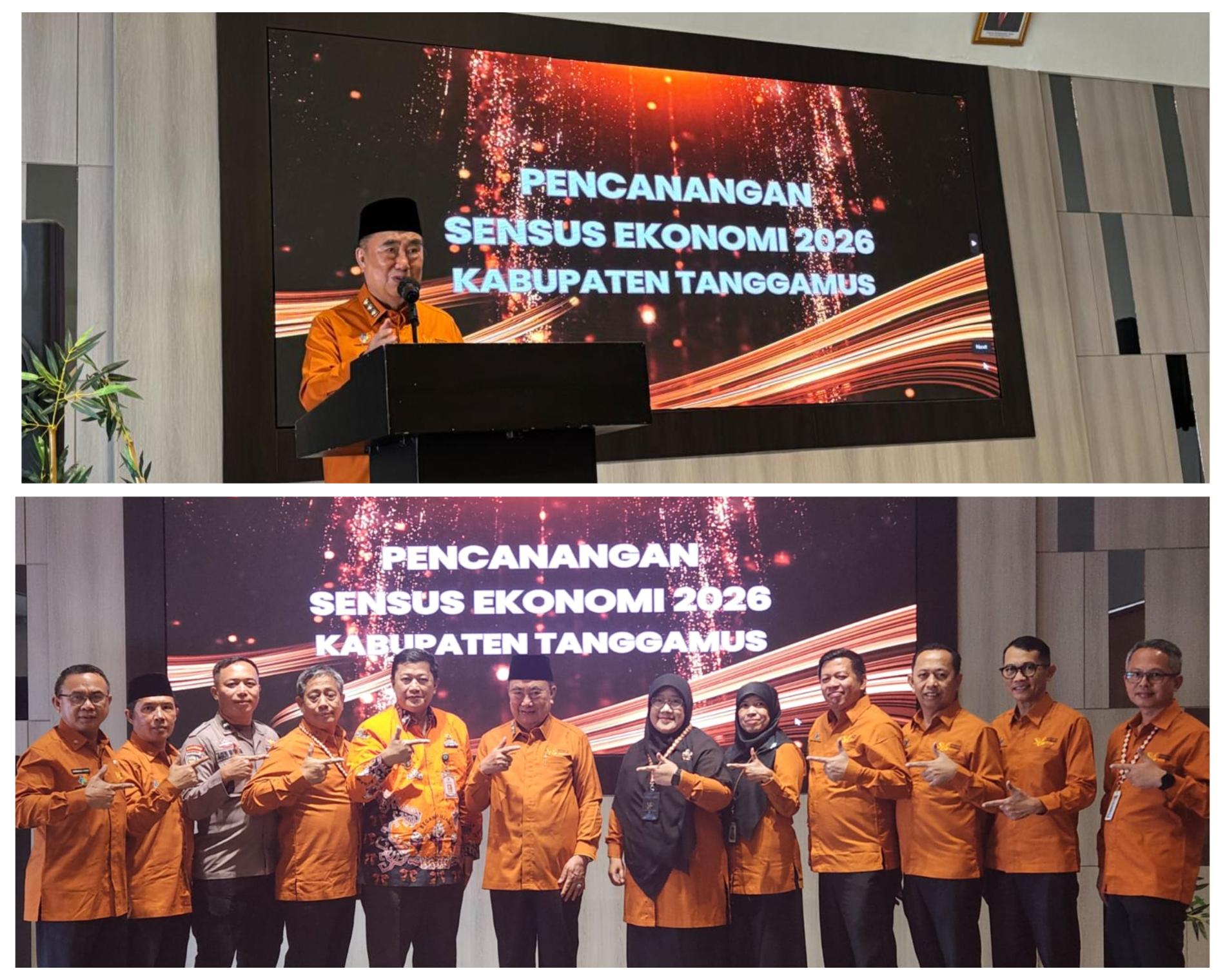Bupati Tanggamus Canangkan Sensus Ekonomi 2026 dan Buka Pelatihan Petugas Sensus