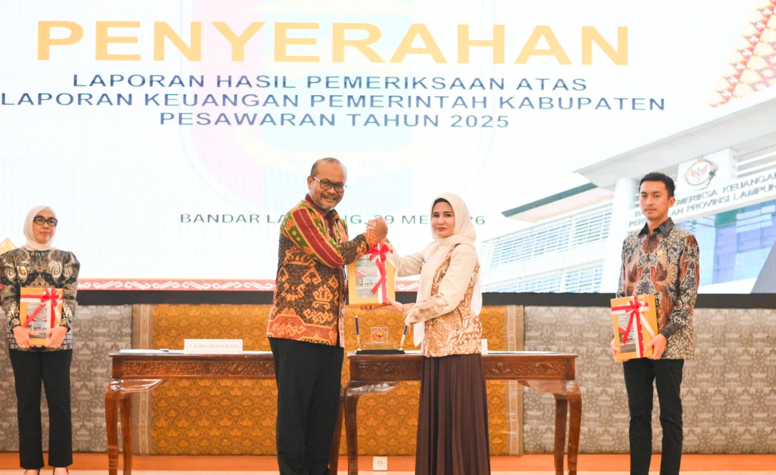 LHP BPK, Pemkab Pesawaran Kembali Pertahankan Opini WTP Satu Dekade Berturut-turut