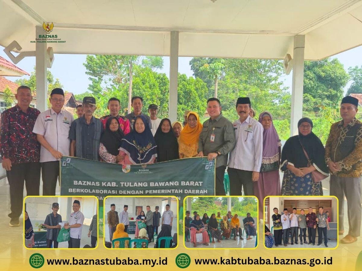 BAZNAS dan Pemkab Tubaba Bersinergi Bantu Lansia Kurang Mampu