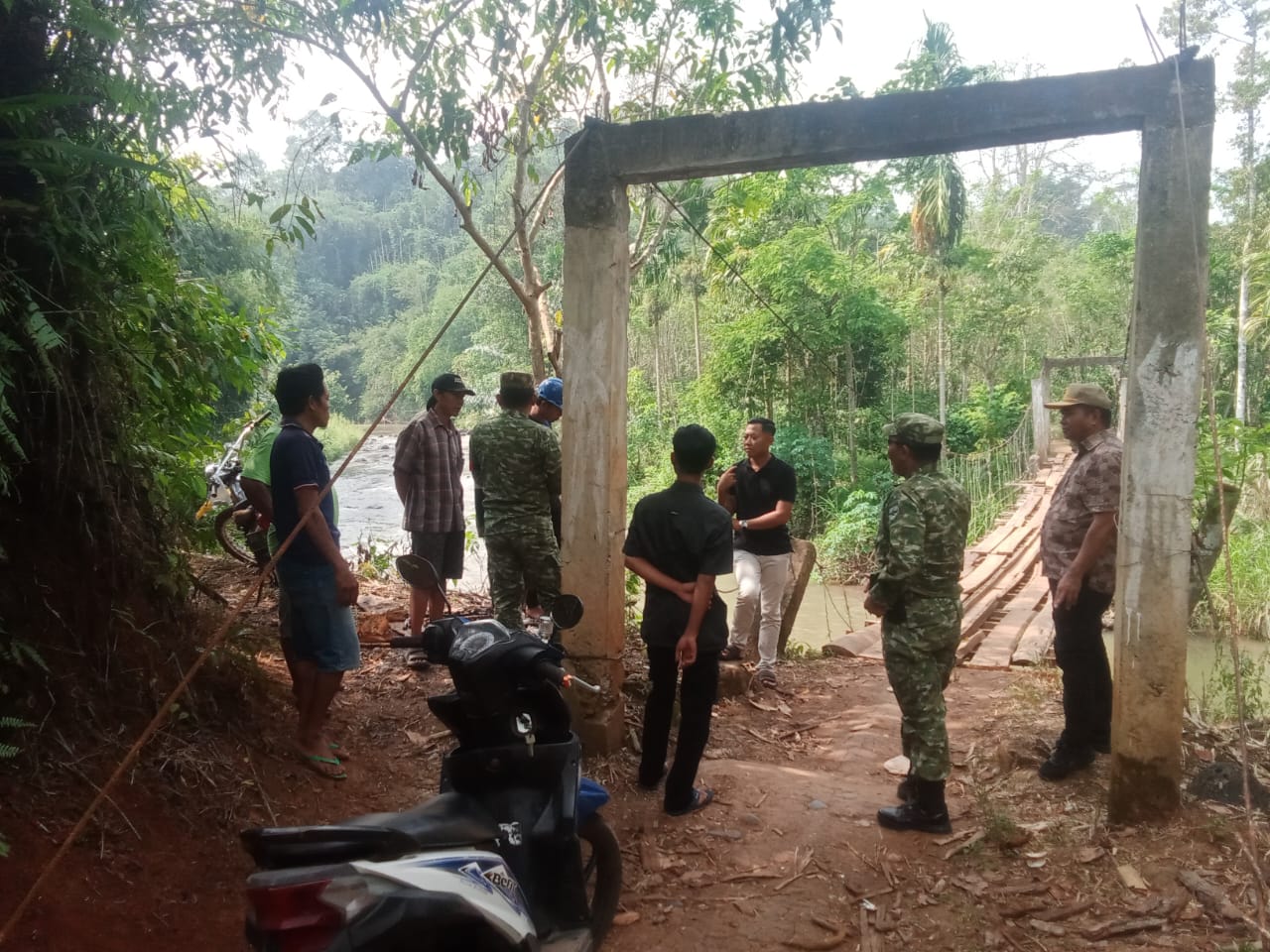 Buka Keterisolasian, Empat Jembatan Perintis Garuda Mulai Dibangun di Tanggamus