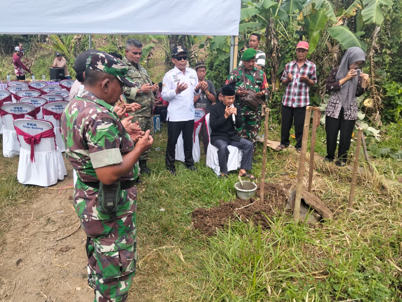 Dandim 0424/Tanggamus Ikuti Groundbreaking Jembatan Perintis Garuda Tahap V dan VI, Dorong Akses dan Pertumbuhan Ekonomi Masyarakat