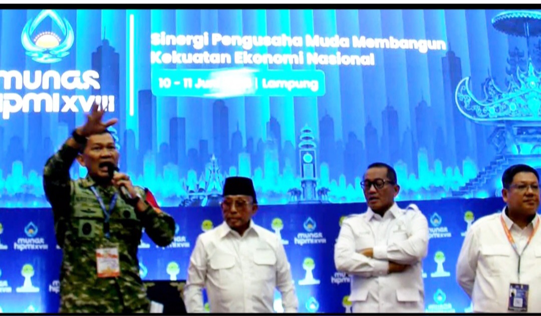Panglima Kodam XXI/Radin Intan Redam Ketegangan di Munas HIPMI Jelang Kedatangan Presiden Prabowo