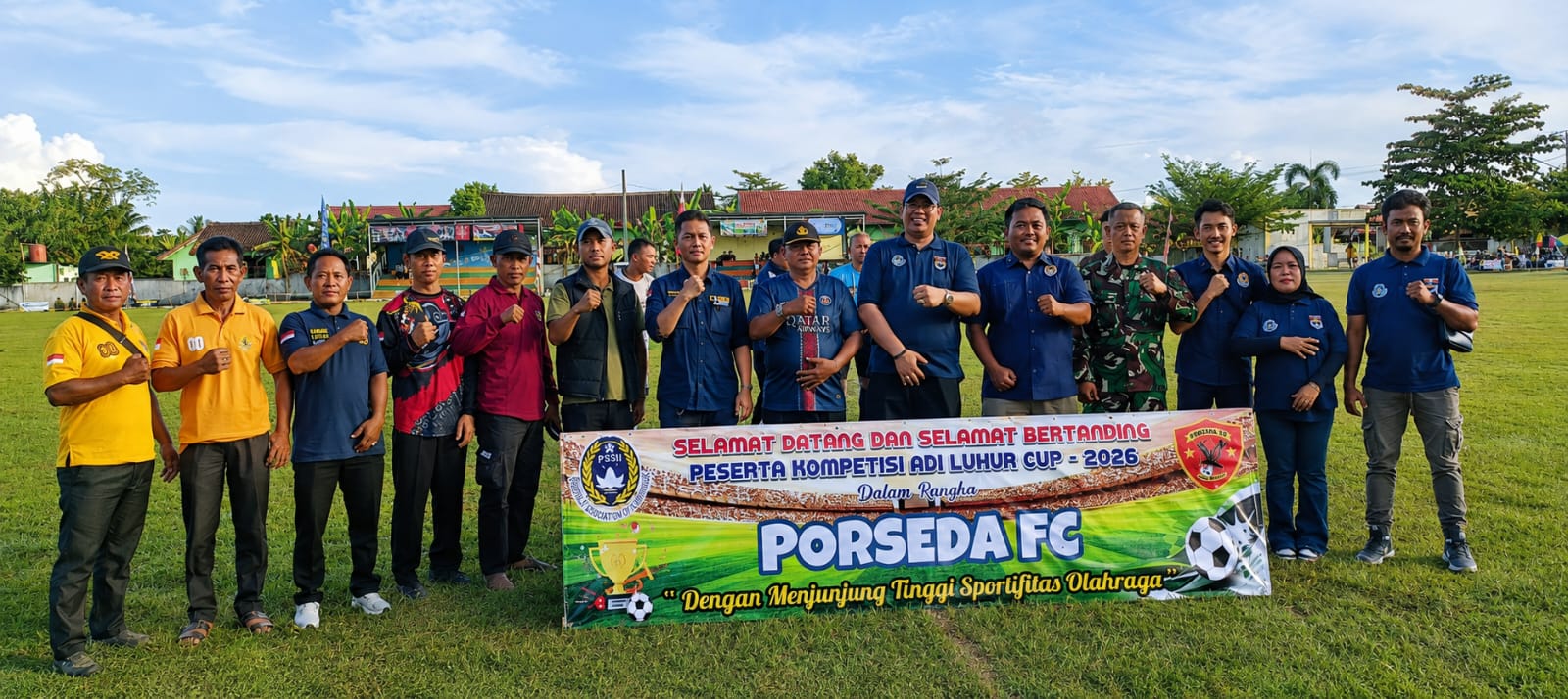 Ketua Karang Taruna dan Kadispora Resmi Buka Turnamen Sepak Bola di Desa Adiluhur