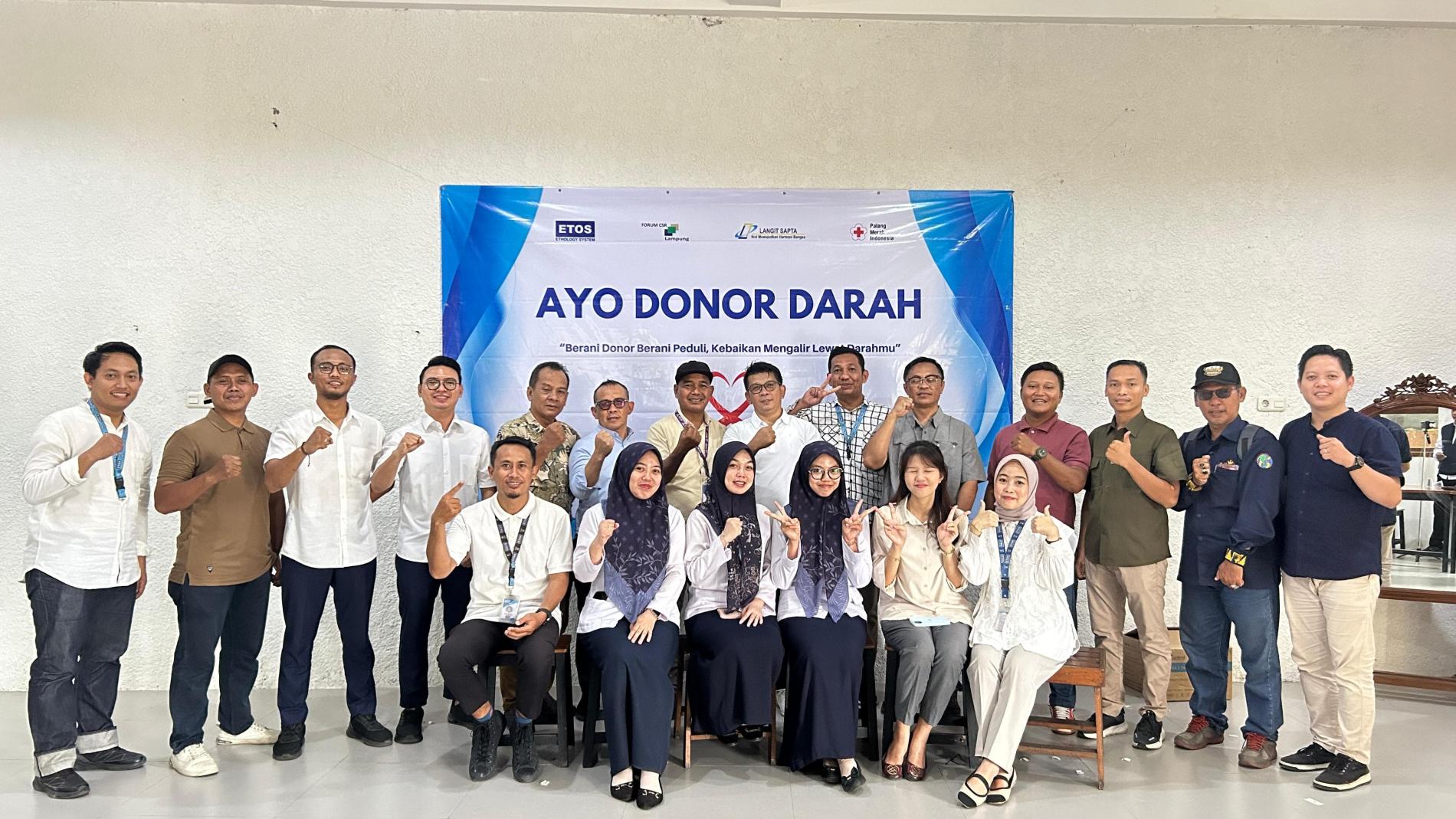 PT Etos Indonusa Gandeng Forum CSR Lampung dan PMI Gelar Donor Darah Inklusif, Libatkan Komunitas Disabilitas