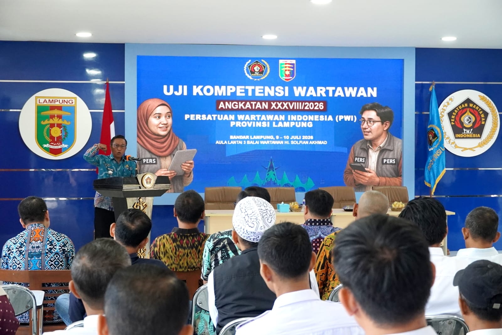 Pemprov Lampung Dorong Lahirnya Wartawan Profesional Melalui UKW PWI Angkatan ke-38