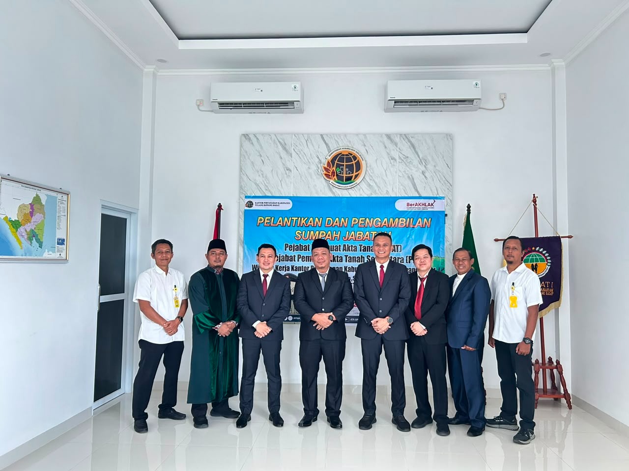 Transformasi Digital Pertanahan, BPN Tubaba Kukuhkan Tiga PPAT dan PPATS
