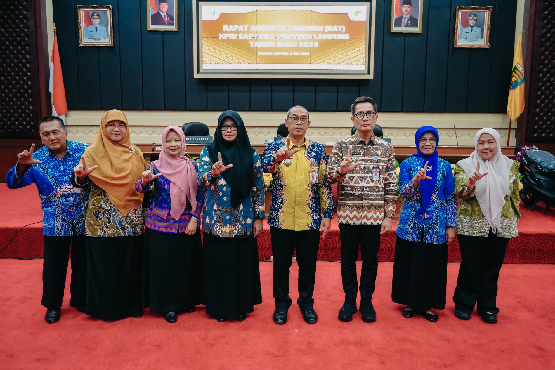 RAT KPRI Saptawa Tahun Buku 2025, Pemprov Lampung Dorong Penguatan Koperasi yang Profesional, Sehat, dan Mandiri