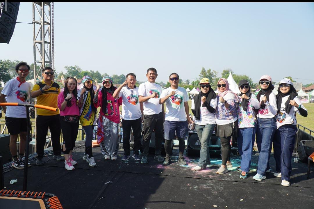 Wabup Nadirsyah Buka Color Run Remind Festival 2026, Ajak Warga Tubaba Perangi Sampah Plastik