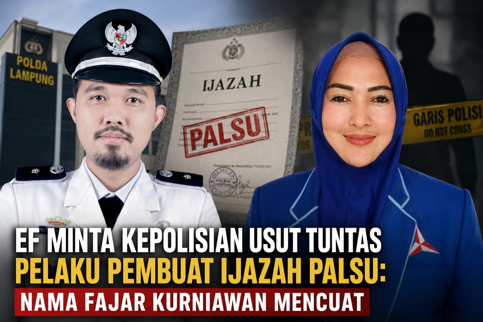 Akui Hanya Lulusan SMP, Anggota DPRD Tubaba Minta Polisi Jerat Penerbit Ijazah
