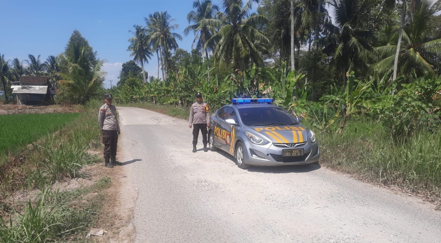 Respons Cepat Aduan Warga di Media Sosial, Polsek Pugung Patroli Antisipasi Dugaan Pungli di Perbatasan Binjaiwangi–Tanjung Kemala