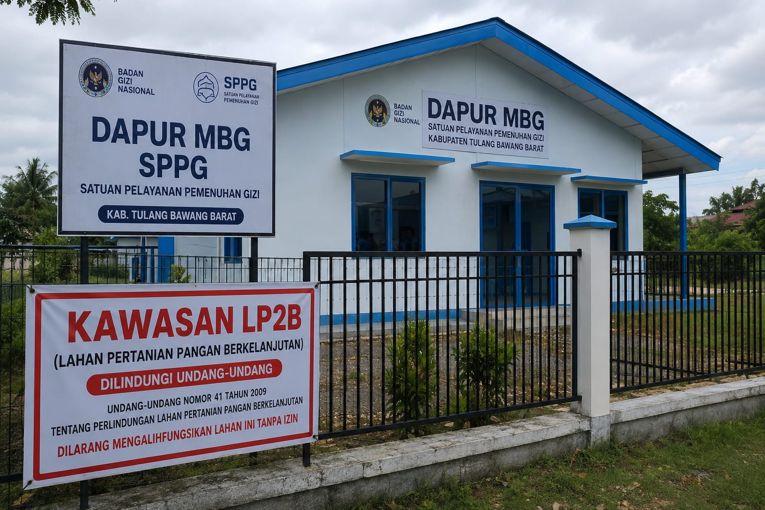 Dapur MBG di Tubaba Diduga Belum Berizin, Dua Lokasi Disorot Berdiri di Kawasan LP2B