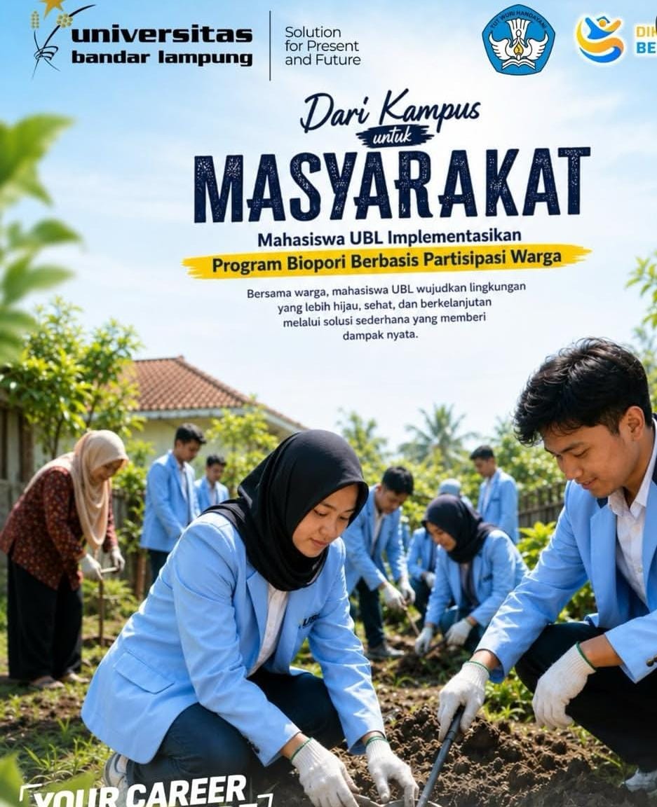 Dari Kampus untuk Masyarakat, UBL Hadirkan Solusi Biopori di Kupang Teba