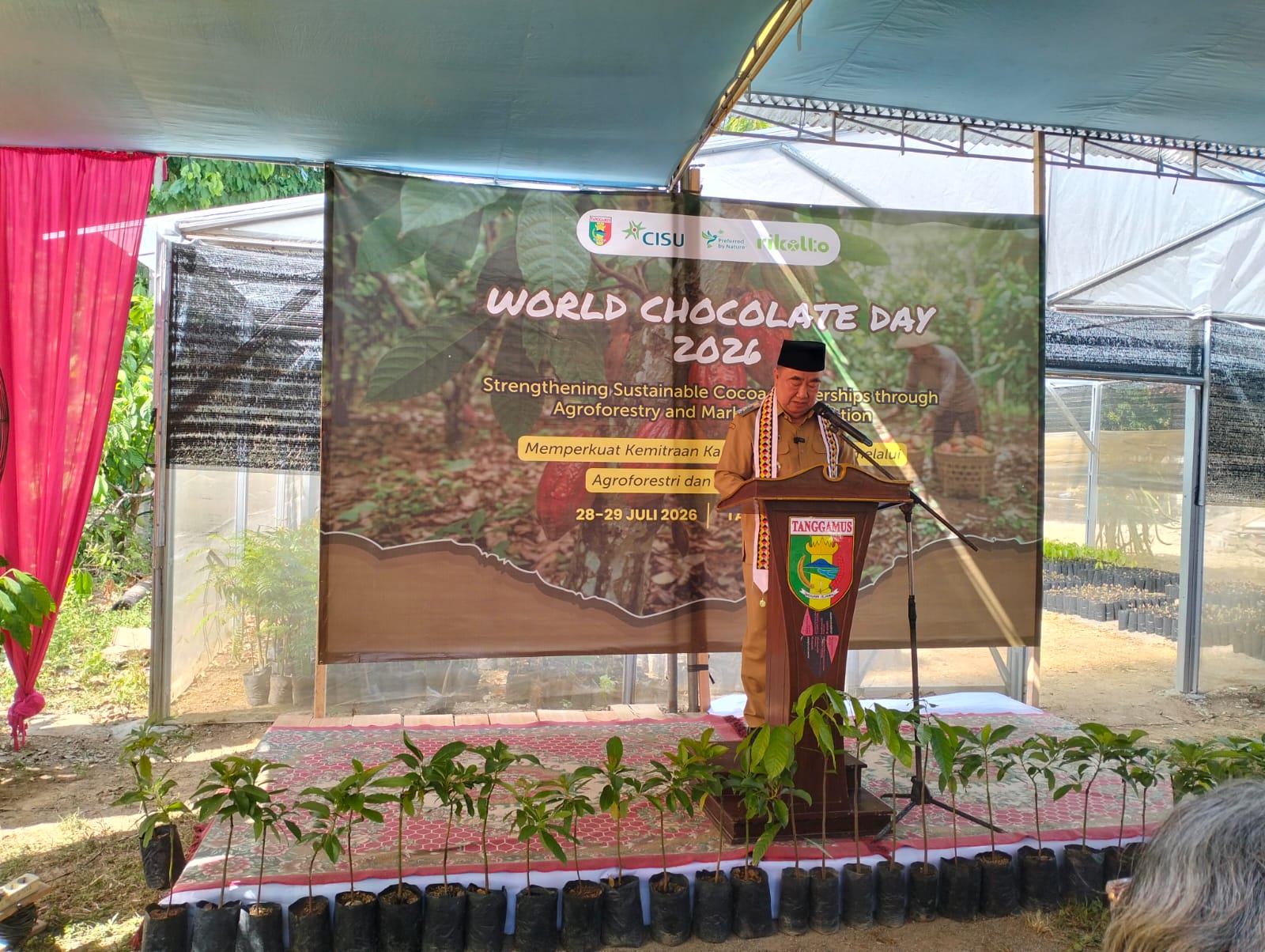 World Chocolate Day 2026 di Tanggamus, Bupati Dorong Hilirisasi Kakao dan Kopi demi Tingkatkan Nilai Tambah Petani