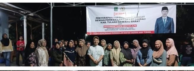Antusiasme Tinggi Warnai Reses DPRD Tubaba, Warga Dorong Percepatan Pembangunan Infrastruktur