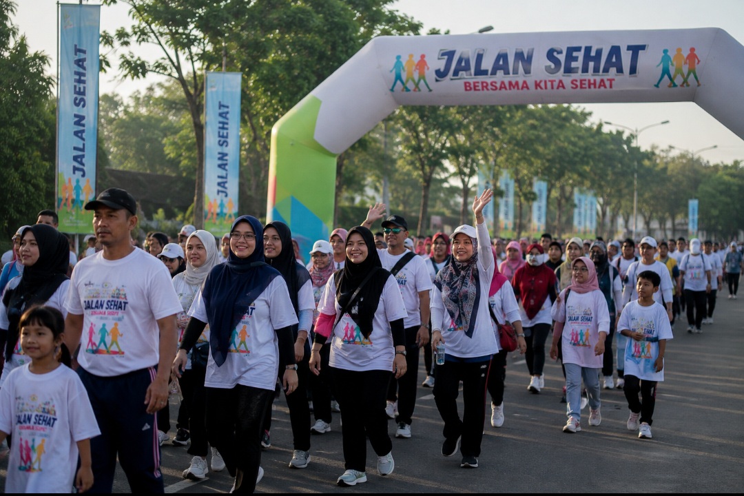 10 Ribu Peserta Jalan Sehat Bakal Meriahkan HUT Ke -81 RI Kecamatan Way Jepara