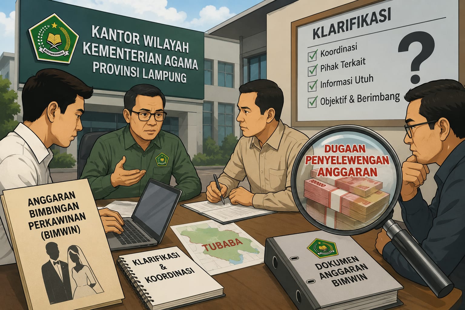 Kanwil Kemenag Lampung Turun Tangan, Polemik Dugaan Pengelolaan Anggaran Bimwin di Tubaba
