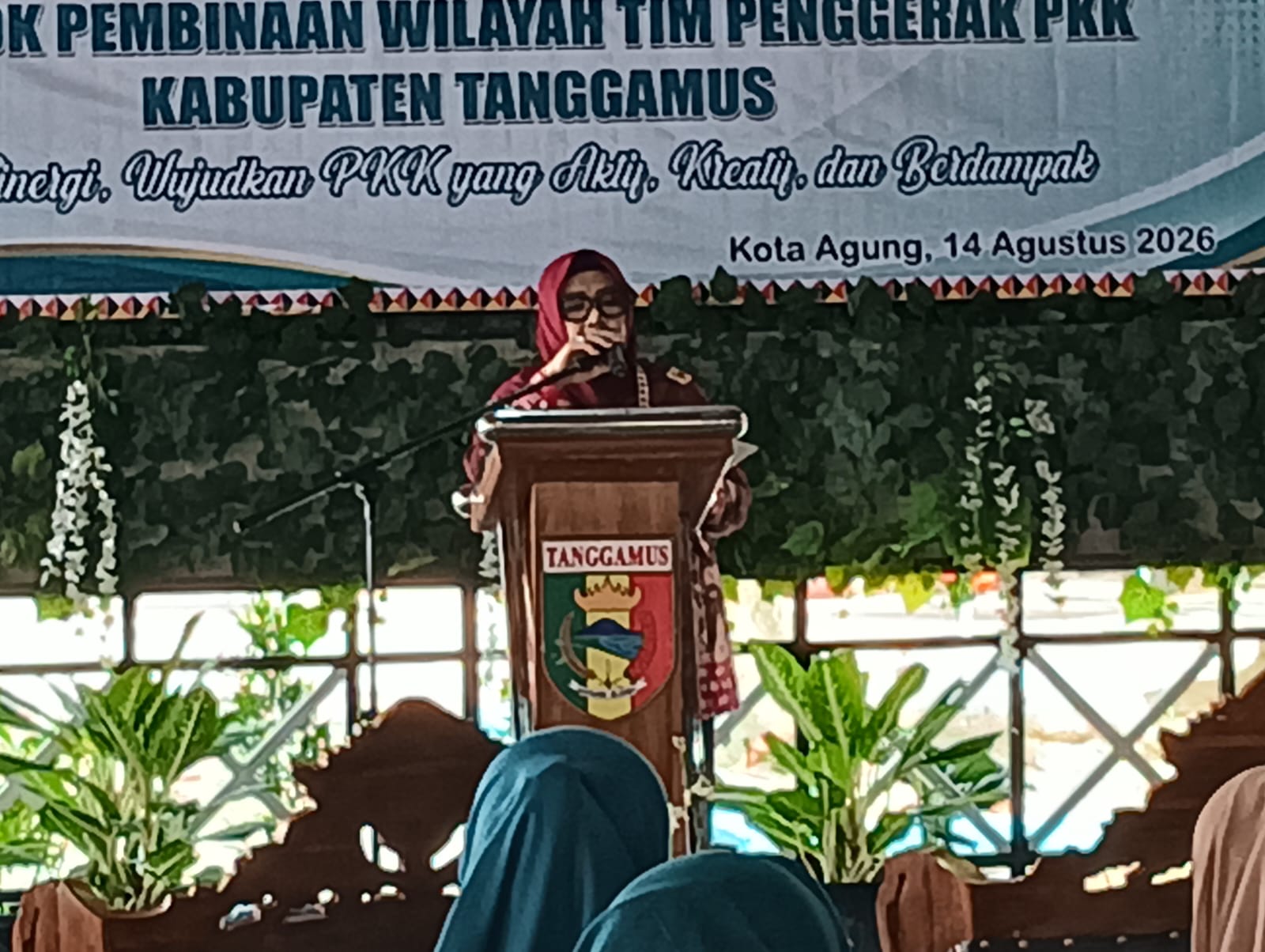 Evaluasi Pokbinwil TP-PKK Tanggamus, Siti Mahmudah Tekankan Sinergi dan Inovasi Kader