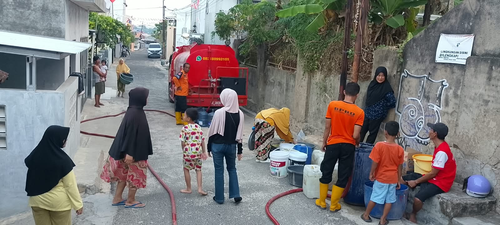Wali Kota Eva Dwiana Intruksikam BPBD Bandarlampung Distribusikan Air Bersih ke Warga Terdampak Kekeringan