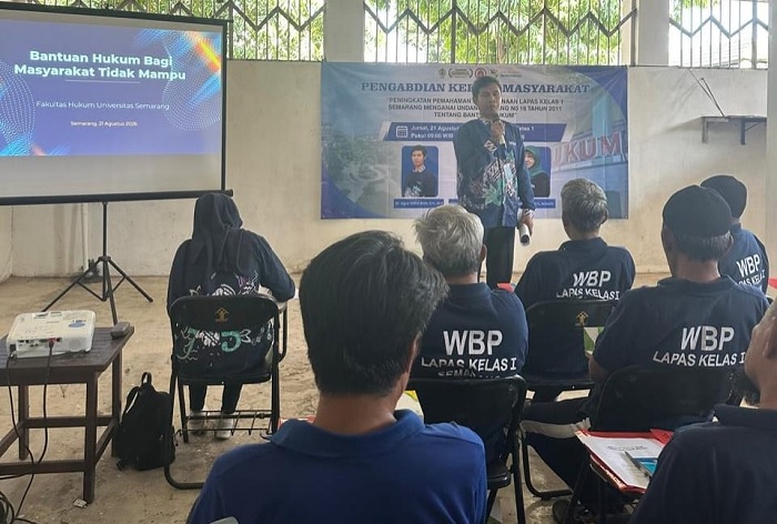Beri Pemahaman Hak Hukum, Tim PkM USM Edukasi Warga Binaan Lapas Kelas 1 Semarang