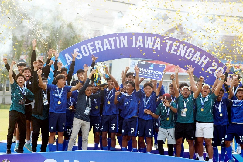 Bungkam Safin Pati FC Lewat Gol Indah Arshafin, PSCS Cilacap U-17 Juarai Piala Soeratin Jateng 2026