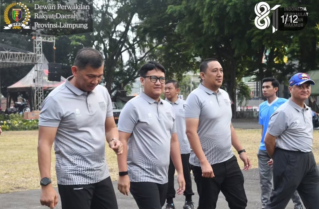 DPRD Lampung Ikut Jalan Sehat HUT Kodam XXI/Radin Inten, Sinergi Makin Erat