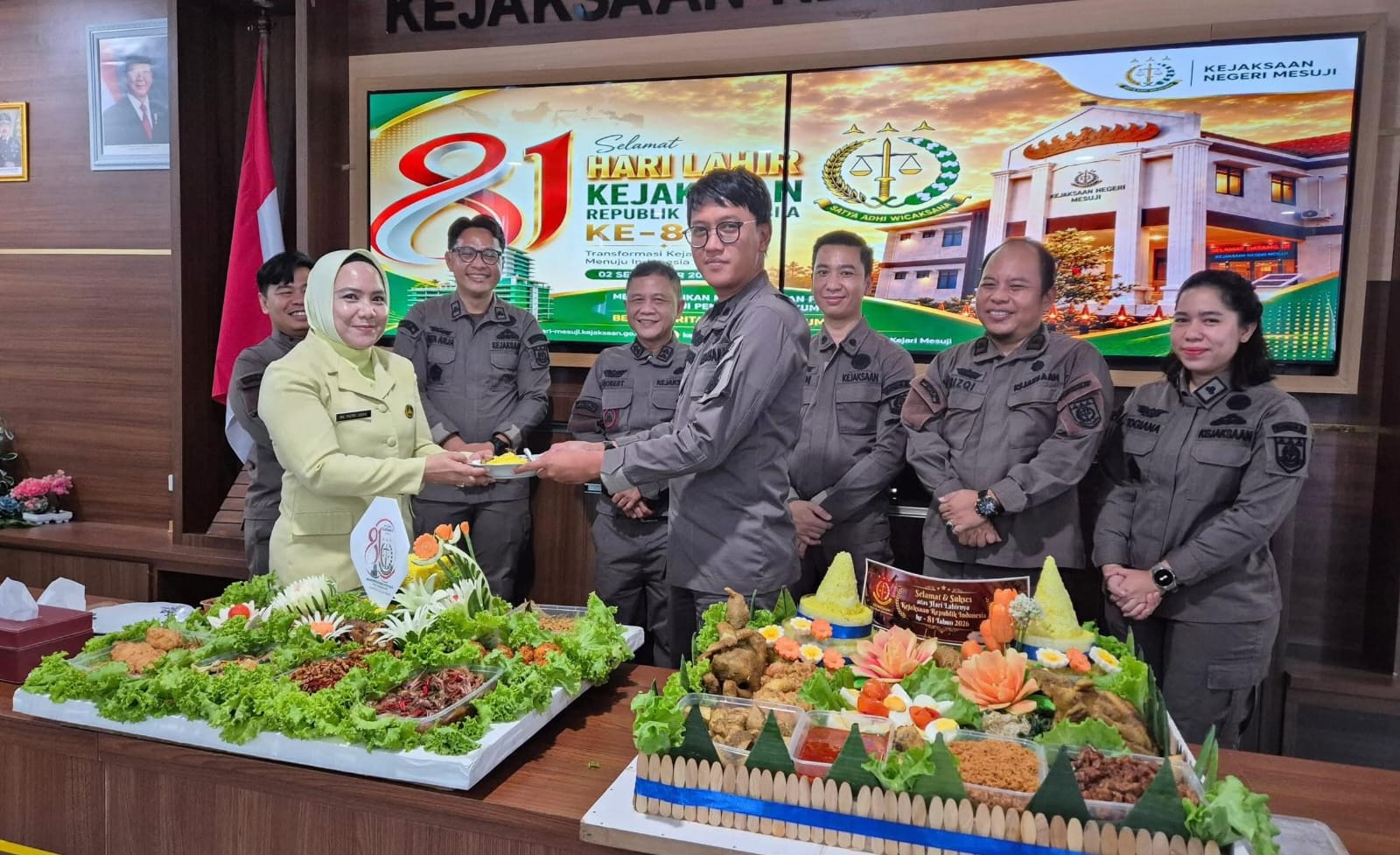 Kejari Mesuji Gelar Tasyakuran Hari Lahir Kejaksaan RI ke-81