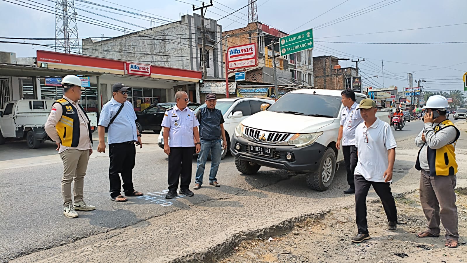 Jalan S Pematang -Budi Aji Segera Dicor, PUPR Mesuji Mulai Ukur Ruas Jalan