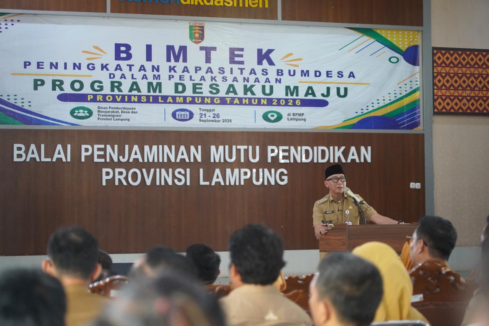 Pemprov Lampung Dorong BUMDes Jadi Motor Pertumbuhan Ekonomi Desa