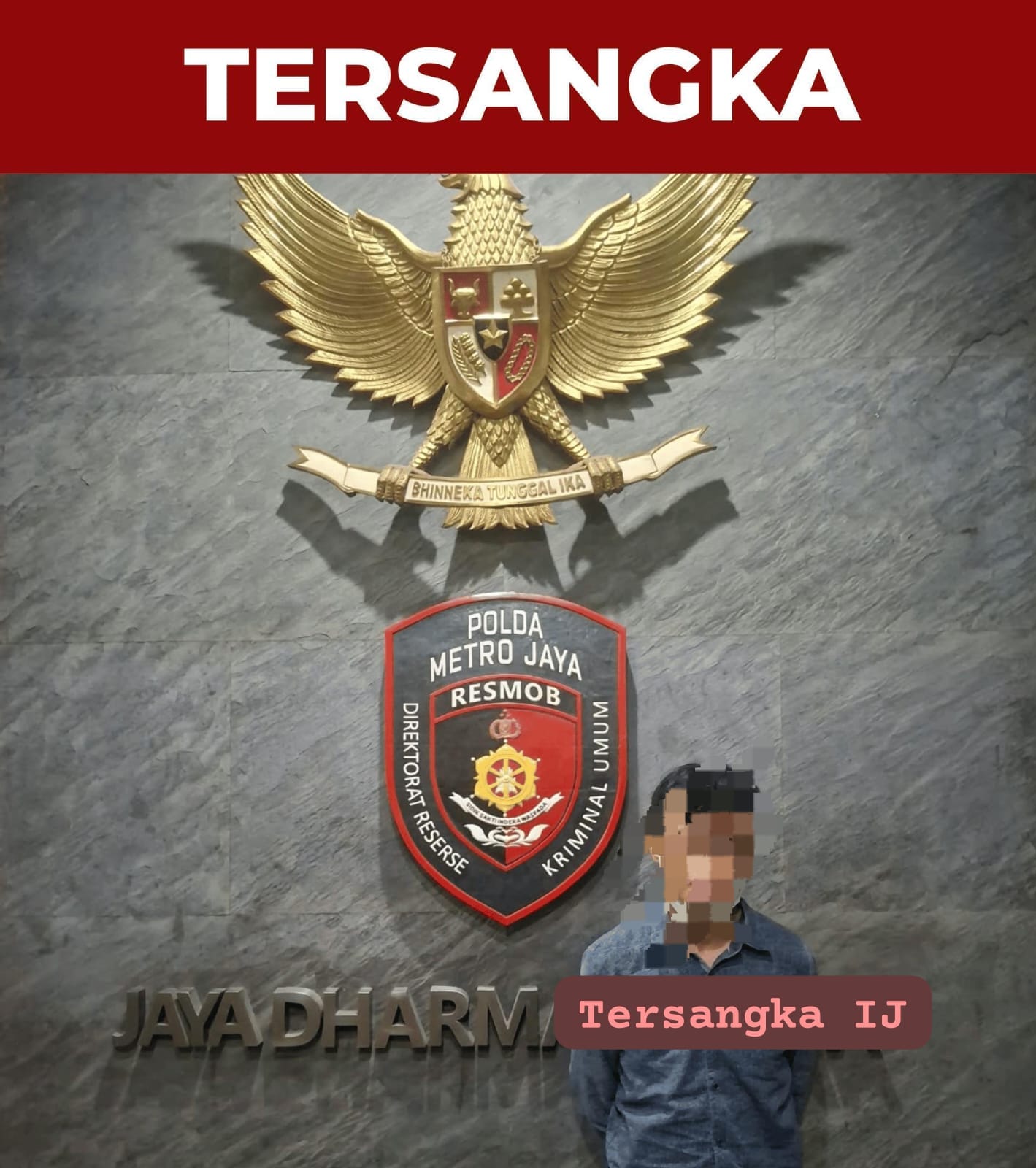 Tersangka IJ