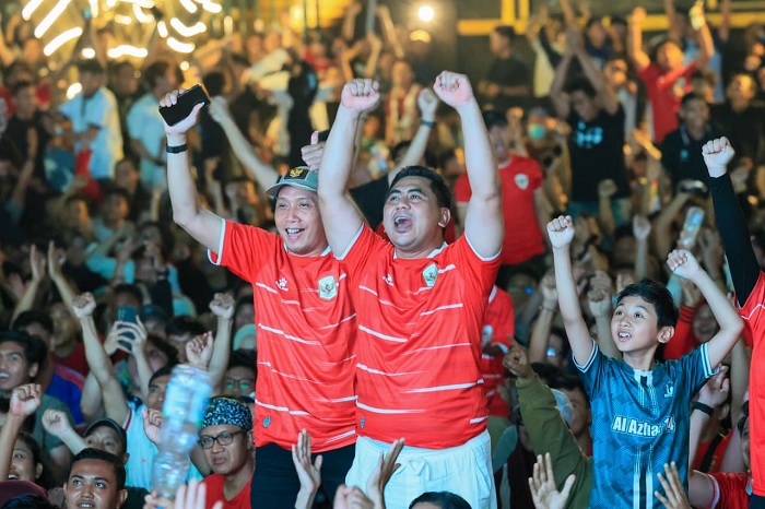 iawan Hendra Kelana saat melakukan selebrasi usai Timnas Indonesia juara FIFA ASEAN Cup 2026