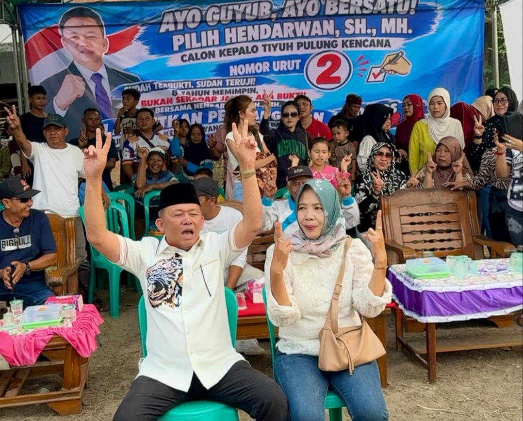 Kampanye di Pulung Kencana, Hendarwan Ajak Warga Lanjutkan Pembangunan: Ingat Nomor 2!