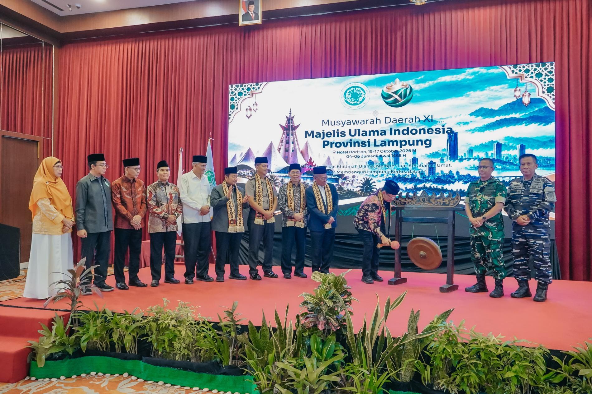 Buka Musda XI MUI, Pemprov Lampung Dorong Sinergi Pembangunan Fisik dan Spiritual