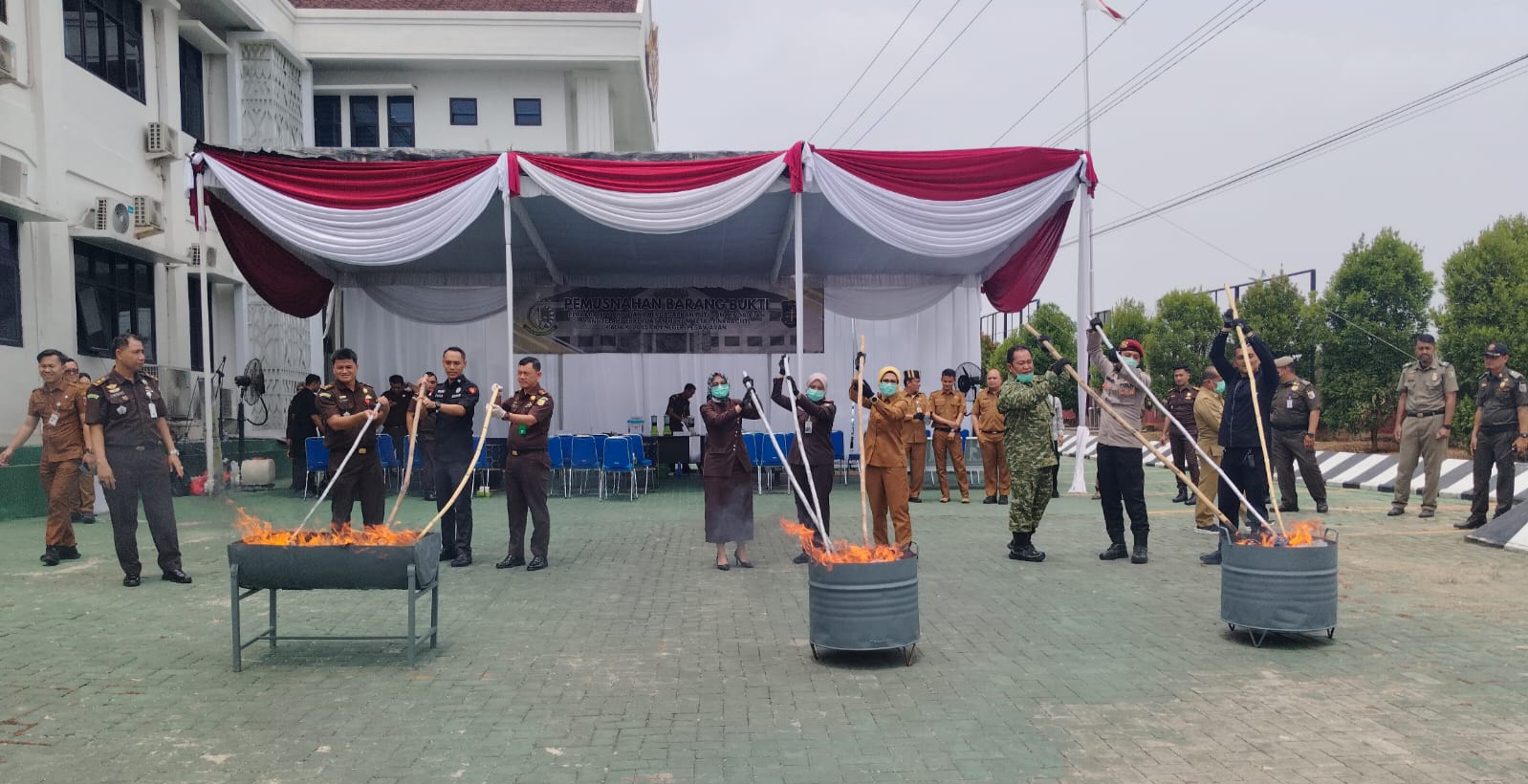 Pemusnahan Barang Bukti Kejari Pesawaran Masih Didominasi Narkoba