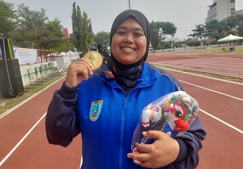 Wahyu Nur Aini, Pelempar Cakram Salatiga yang Ukir Hattrick Emas di Porprov