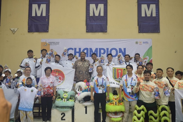 Luar Biasa! Barongsai Kota Semarang Sabet 6 Emas dan Juara Umum Porprov Jateng 2026